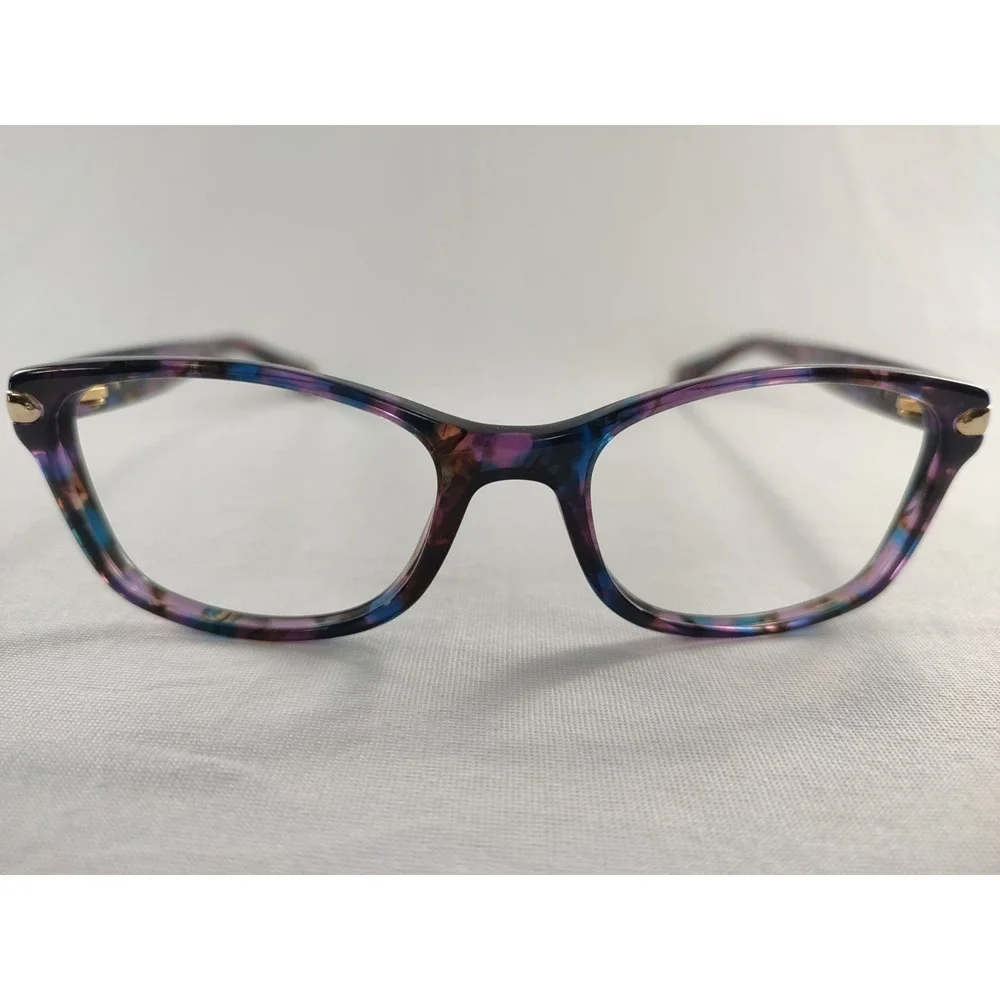 Coach HC‎ 6065 5288 Lanie Confetti Purple Eyeglasses Frames 49-17-135